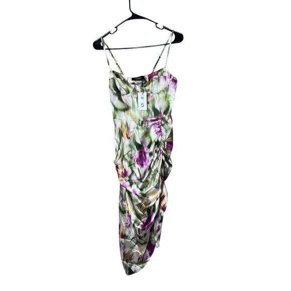 Cider Illusions Ruched Midi Dress Size XS NWT - Picture 1 of 11